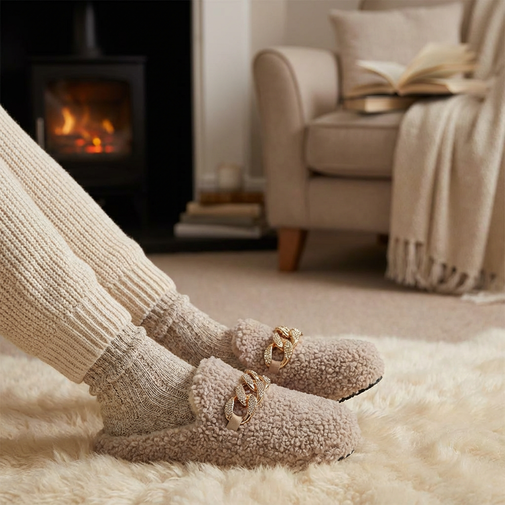 Esme™ – luksusowe błyszczące kapcie