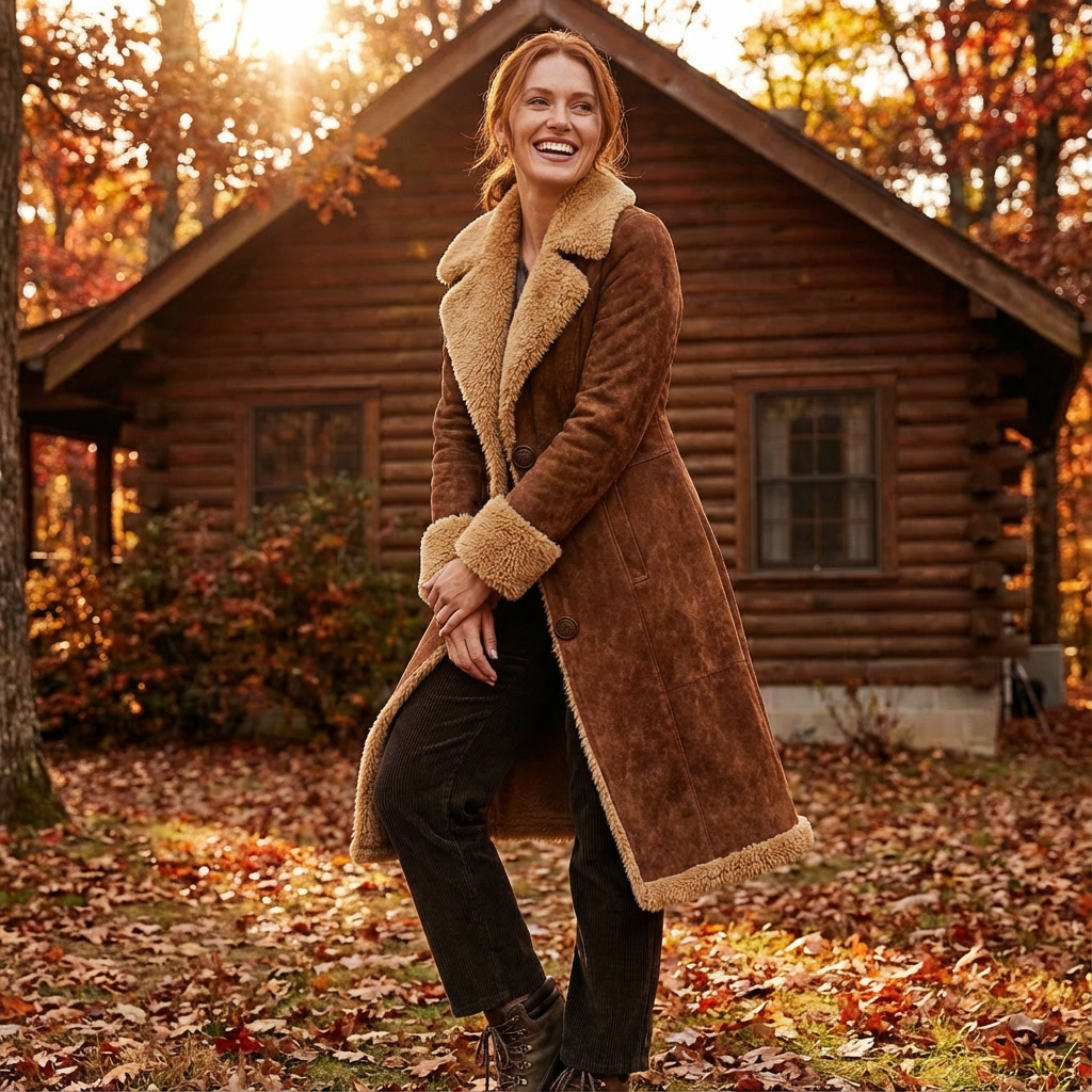 Elisabetta™ — Długi kożuch o vintage charakterze