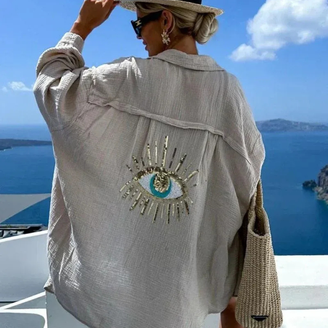 Zarela™ – Lekka i luksusowa perłowa koszula Cena regularna