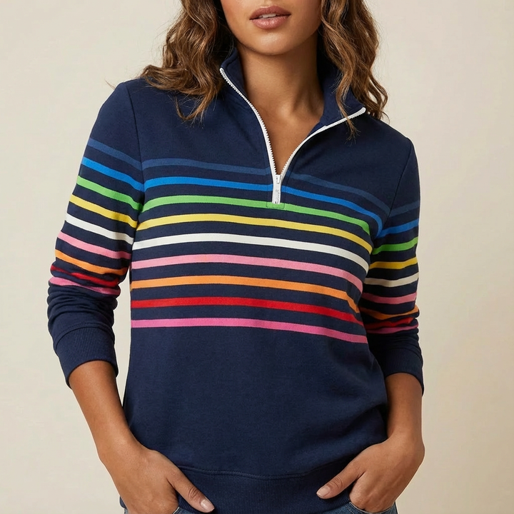 Marie™ – Casualowy sweter z kolorowym wzorem