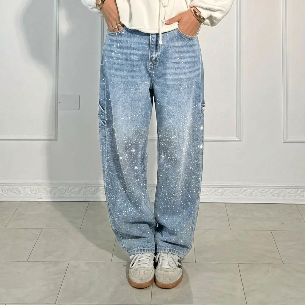 Magdalena™ – Modne jeansy z szeroką nogawką