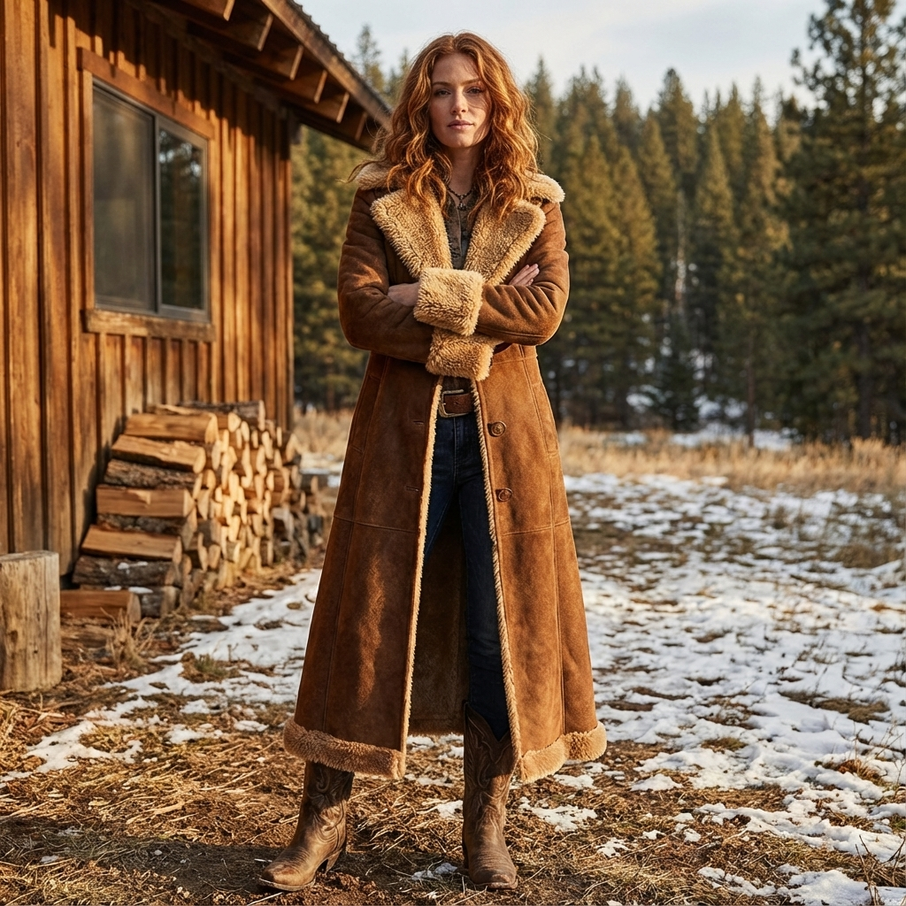 Elisabetta™ — Długi kożuch o vintage charakterze