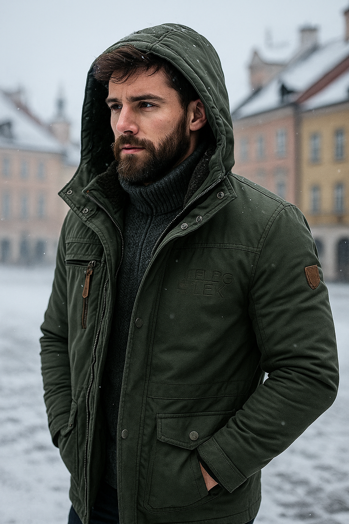 Bjorn™ - Ciepły męski zimowy płaszcz polarowy