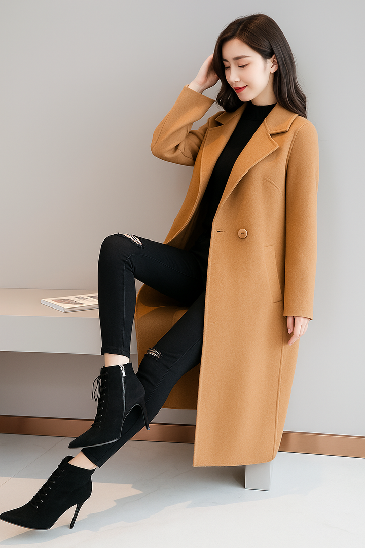 Celina™ - Luźny płaszcz o średniej długości