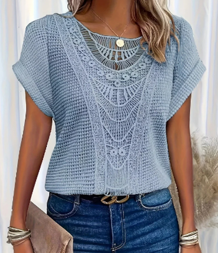 Karin™ - Stylowa elegancka bluzka inspirowana Ibizą