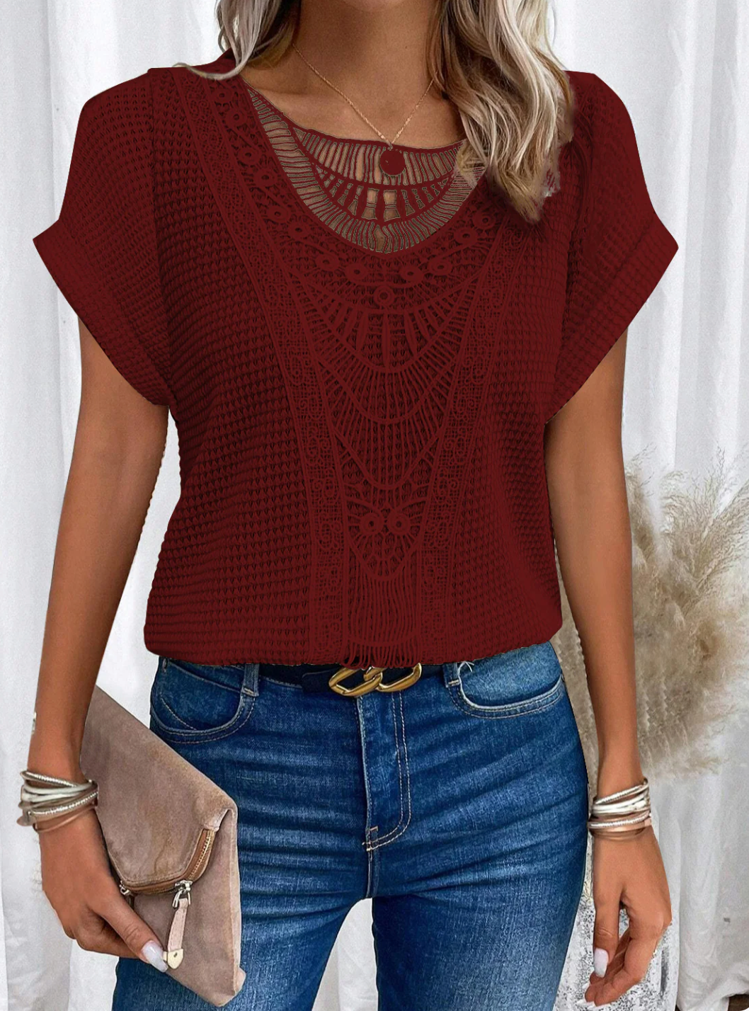 Karin™ - Stylowa elegancka bluzka inspirowana Ibizą