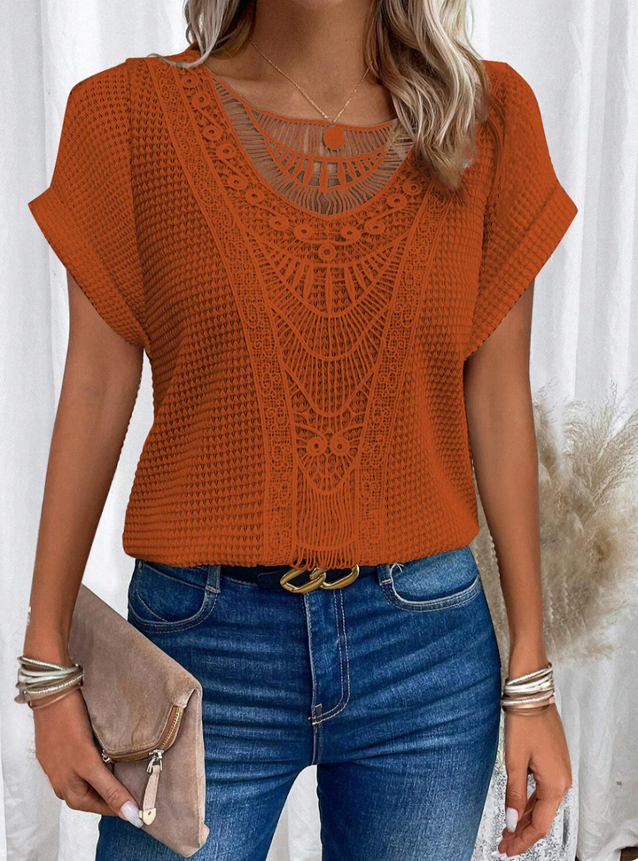 Karin™ - Stylowa elegancka bluzka inspirowana Ibizą