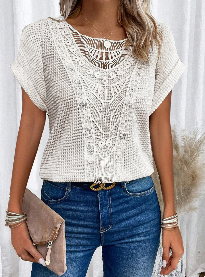 Karin™ - Stylowa elegancka bluzka inspirowana Ibizą