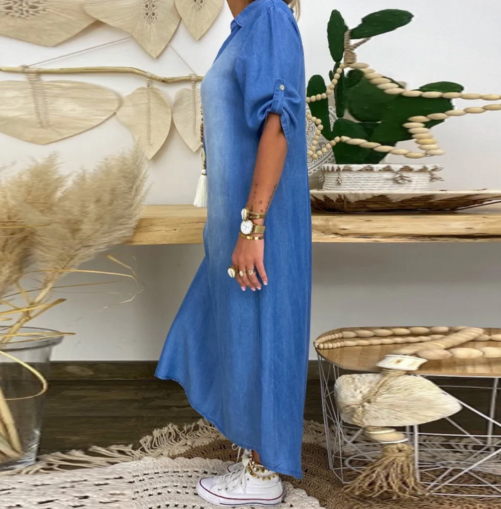 Lea™ – Sukienka w stylu jeansowym