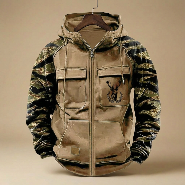 Wojciech™ – Minimalistyczna męska bluza z wieloma kieszeniami