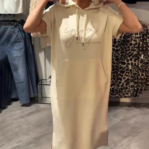 Saskia™ - Swobodna sukienka z kapturem