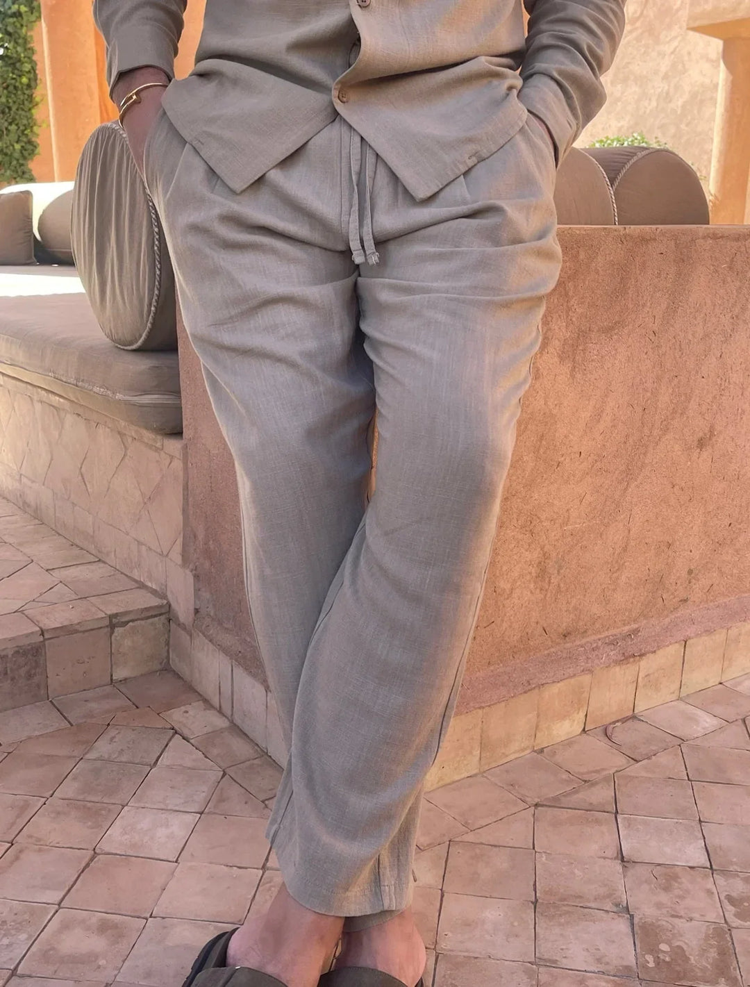 Finn™ - Elegancki zestaw z lnu dla stylowego komfortu