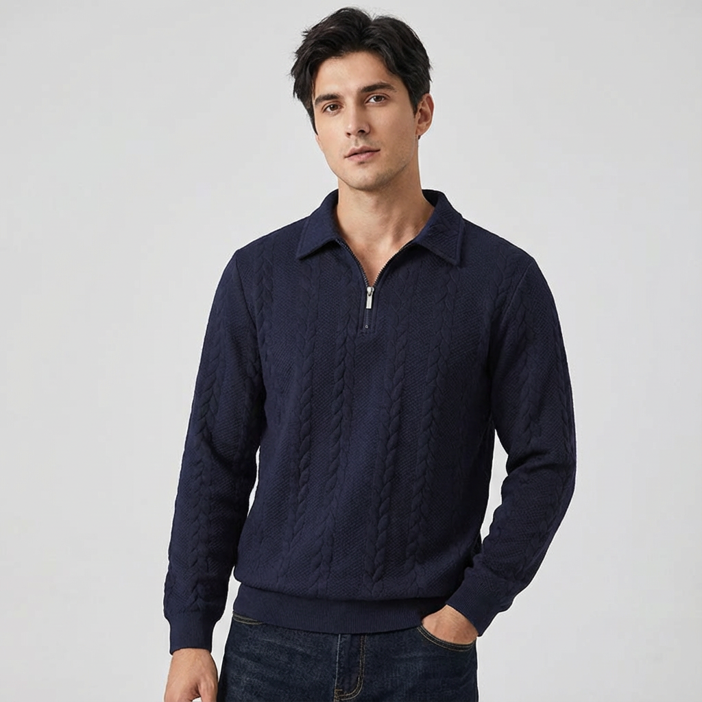 Ravello™ – Stylowe polo z krótkim zamkiem