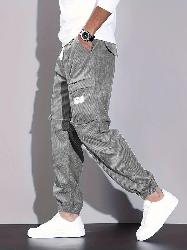 Tavo™ – Sztruksowe spodnie cargo