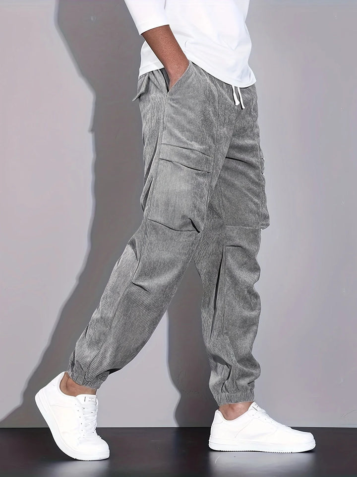 Tavo™ – Sztruksowe spodnie cargo